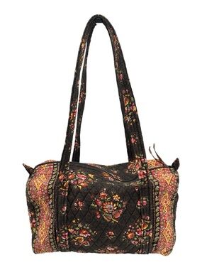 Vera Bradley retired vintage chocolate pattern fall 2007 tote duffle bag